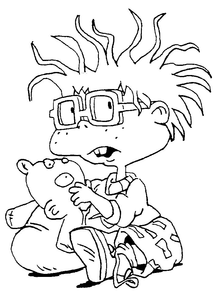 rugrats coloring pages to print how to draw chuckie from rugrats with easy drawing coloring rugrats to print pages 