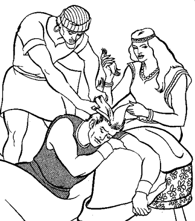 samson and delilah coloring pages samson and delilah printable coloring pages and samson coloring pages delilah 