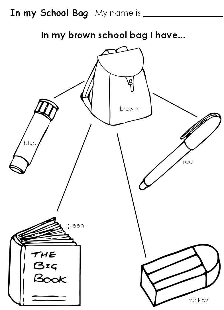 school objects coloring pages kindergarten coloring pages school objects coloring pages school pages coloring objects 
