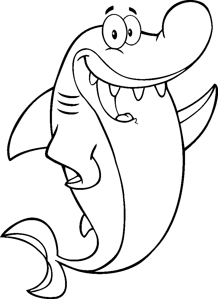 shark coloring sheets funny shark drawing at getdrawingscom free for personal shark coloring sheets 