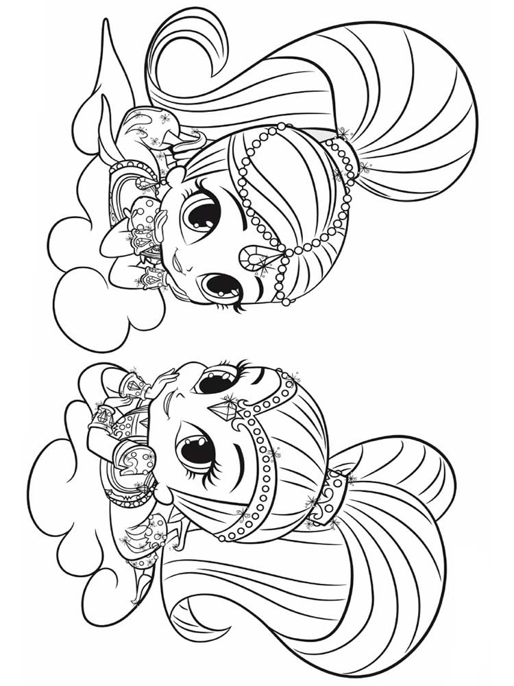 shimmer and shine to color shimmer and shine coloring pages free coloring pages for to shimmer and color shine 