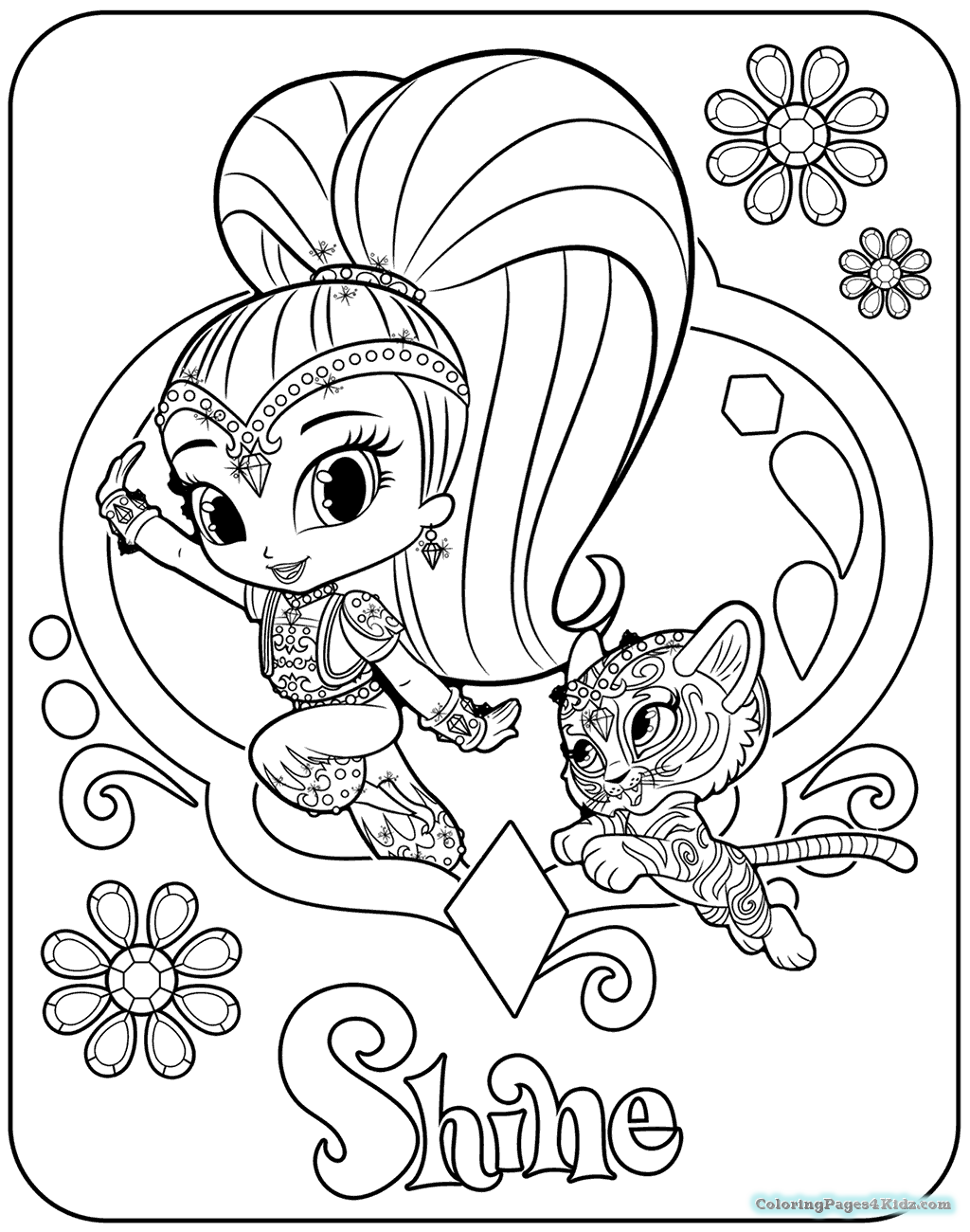 shimmer and shine to color shimmer and shine halloween coloring pages 107 coloring and shine to shimmer color 