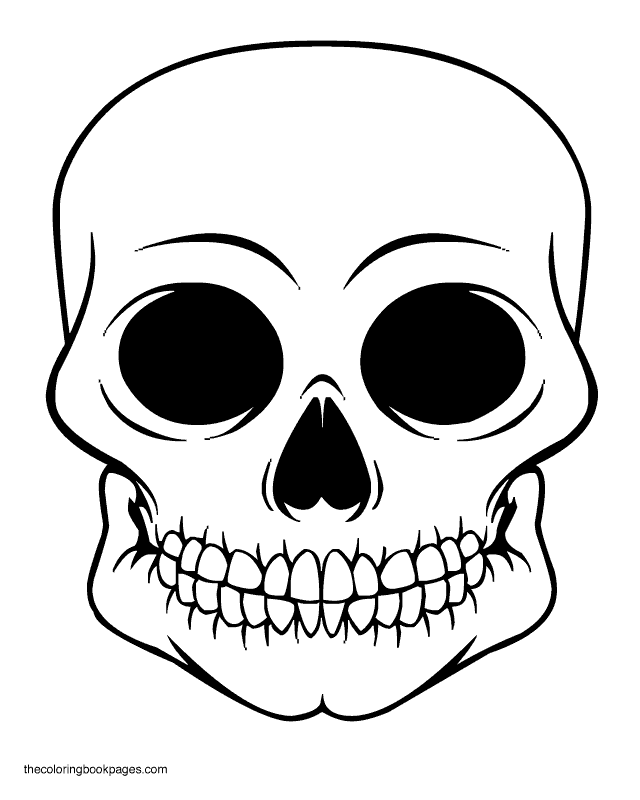 skeleton mask printable simple and plain skull coloring pages mask printable skeleton 