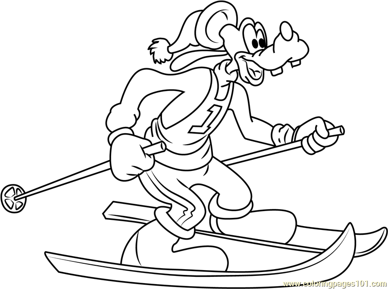 skiing coloring pages cartoon kid downhill skiing free coloring pages for kids skiing pages coloring 
