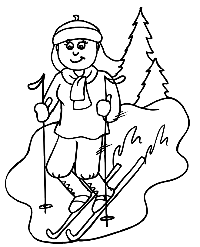 skiing coloring pages skiing coloring pages kidsuki coloring skiing pages 