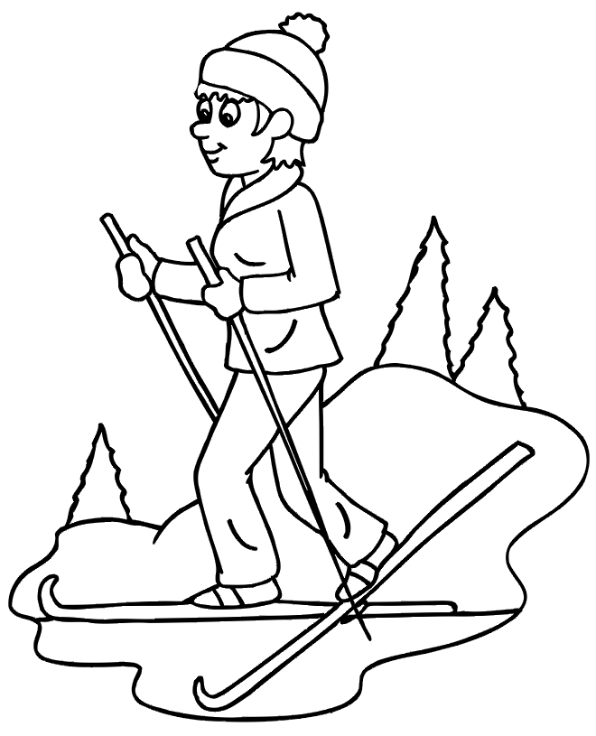 skiing coloring pages skiing coloring pages kidsuki skiing pages coloring 
