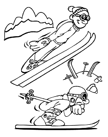 skiing coloring pages skiing fun coloring page crayolacom pages skiing coloring 