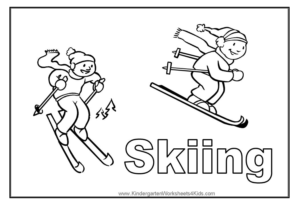 skiing coloring pages sport coloring pages coloring pages skiing 