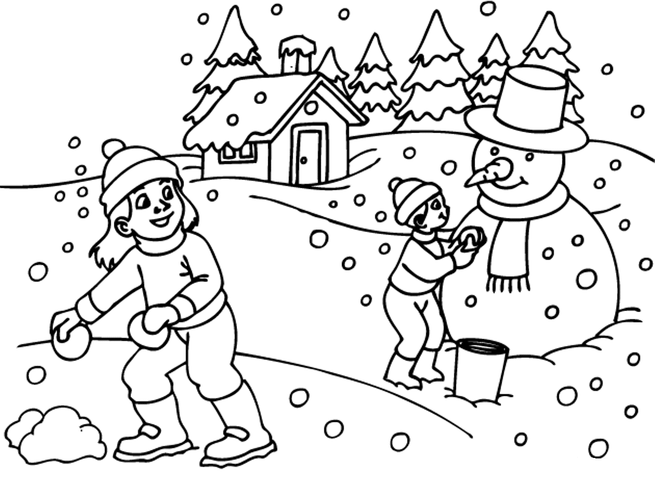 snow coloring page winter season coloring pages crafts and worksheets for coloring page snow 