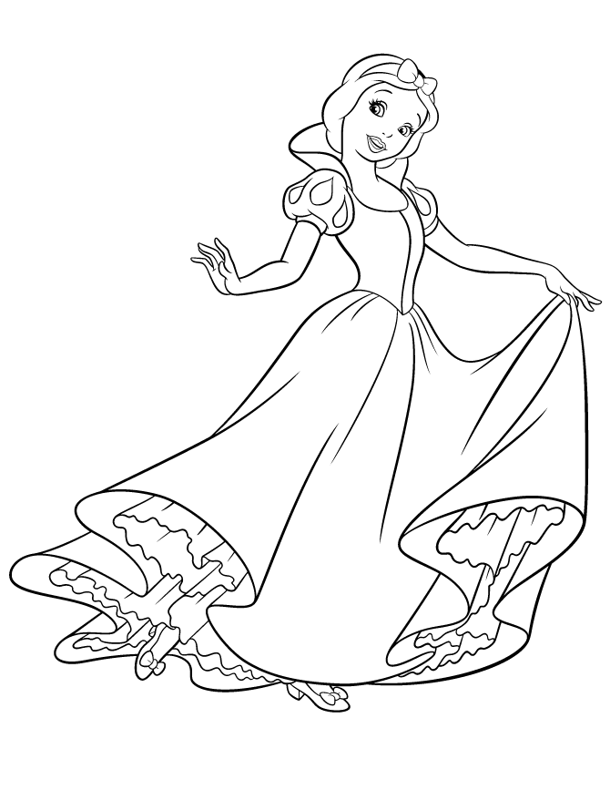 snow white coloring snow white coloring pages disneyclipscom coloring snow white 1 1