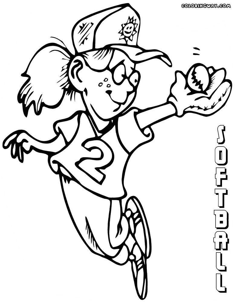 softball coloring pages coloring pages softball girl sports gt baseball free coloring softball pages 