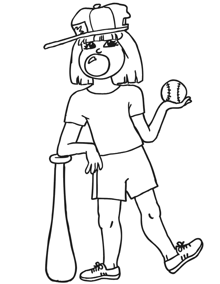 softball coloring pages free printable baseball pictures download free clip art softball pages coloring 