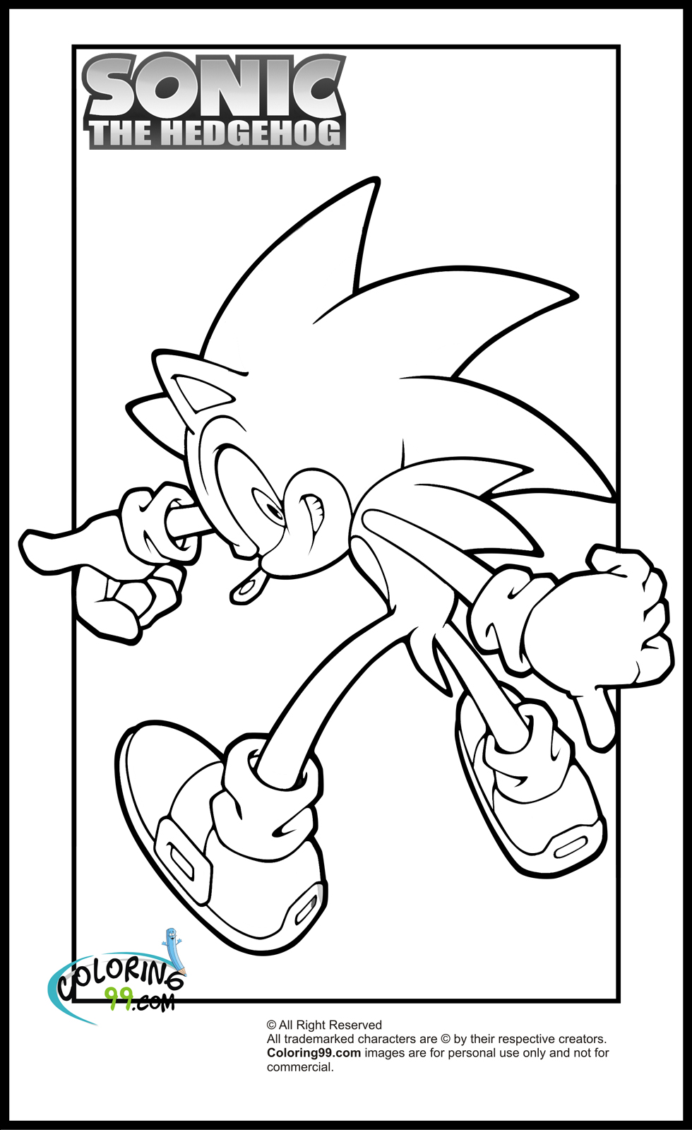 sonic coloring page printable sonic coloring pages for kids cool2bkids page sonic coloring 1 1