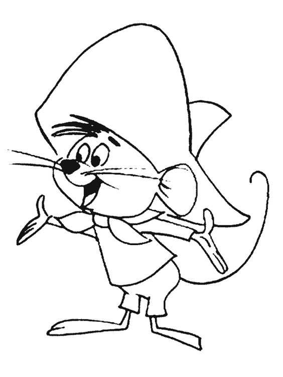 speedy gonzales coloring pages speedy gonzales coloring page looney tunes spot coloring speedy coloring pages gonzales 