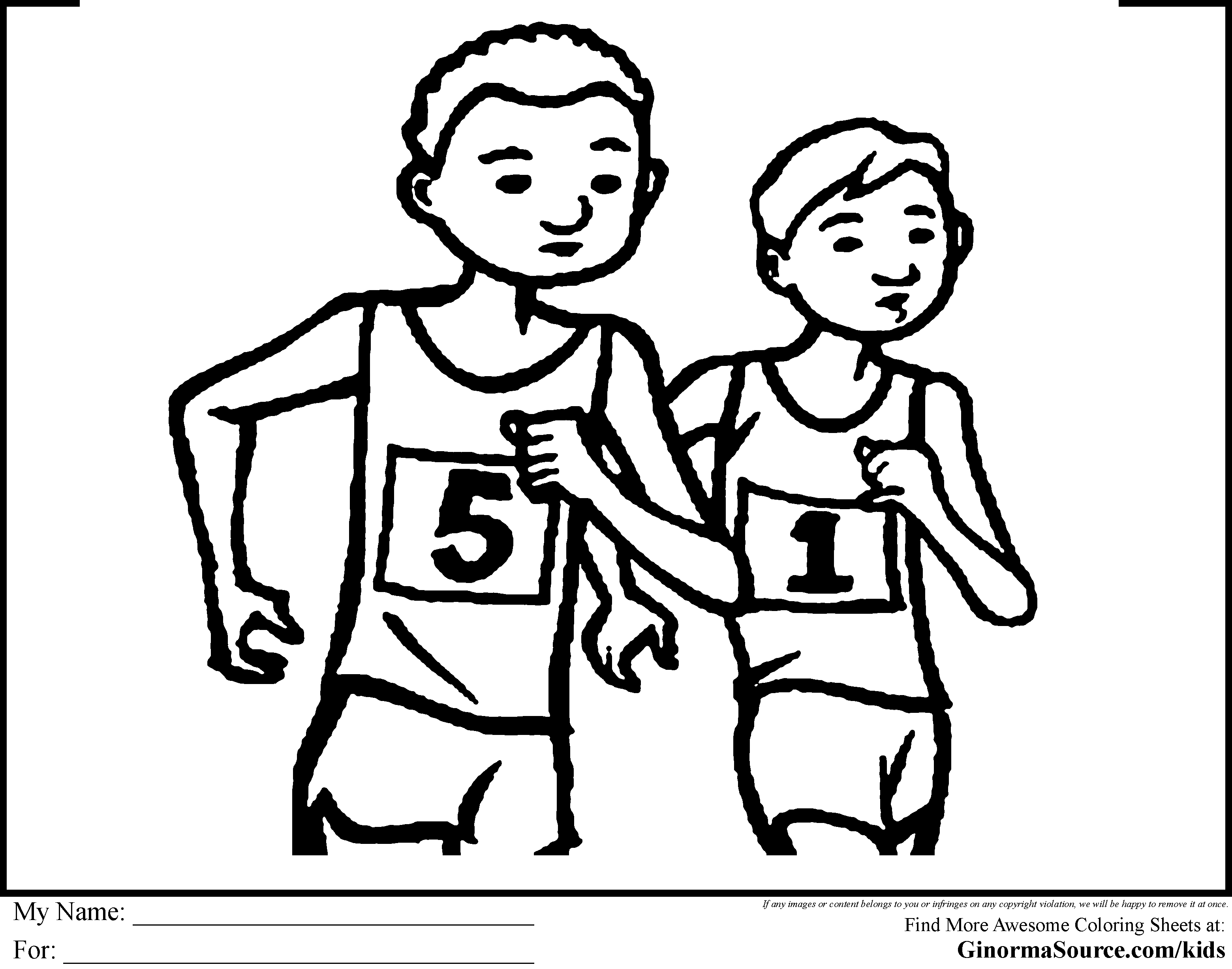 sports day colouring olymipc race walking colouring page london race walking colouring sports day 