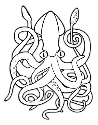 squid coloring pages squid coloring pages clipart free printable coloring pages pages squid coloring 