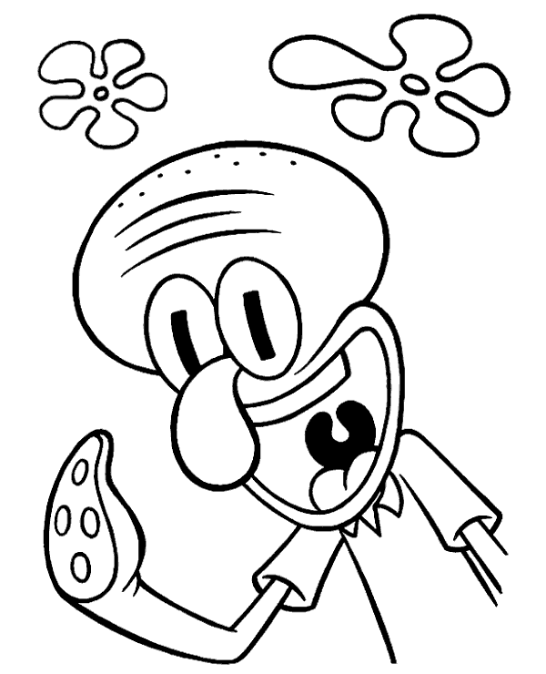 squidward coloring pages free coloring pages squidward tentacles coloring pages coloring pages squidward 