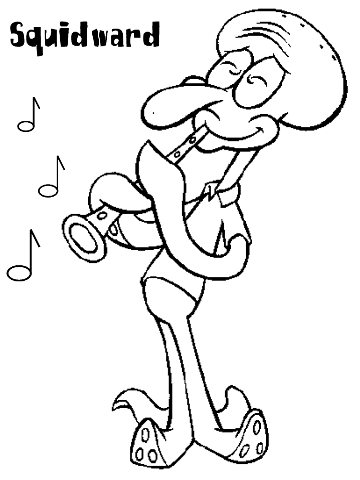 squidward coloring pages free coloring pages squidward tentacles coloring pages pages coloring squidward 