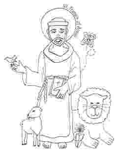 st francis coloring page st blaise coloring page for our anointing sunday page st coloring francis 