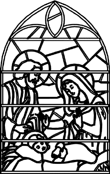 stained glass coloring page christmas nativity stained glass coloring pages glass page stained coloring 