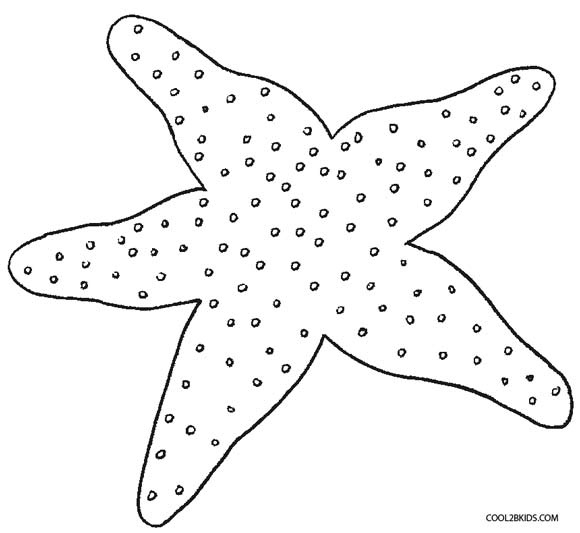 starfish to color printable starfish coloring pages for kids cool2bkids color to starfish 