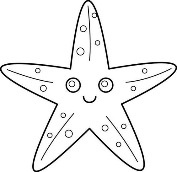 starfish to color simple fish drawing clipartsco simple fish coloring color starfish to 