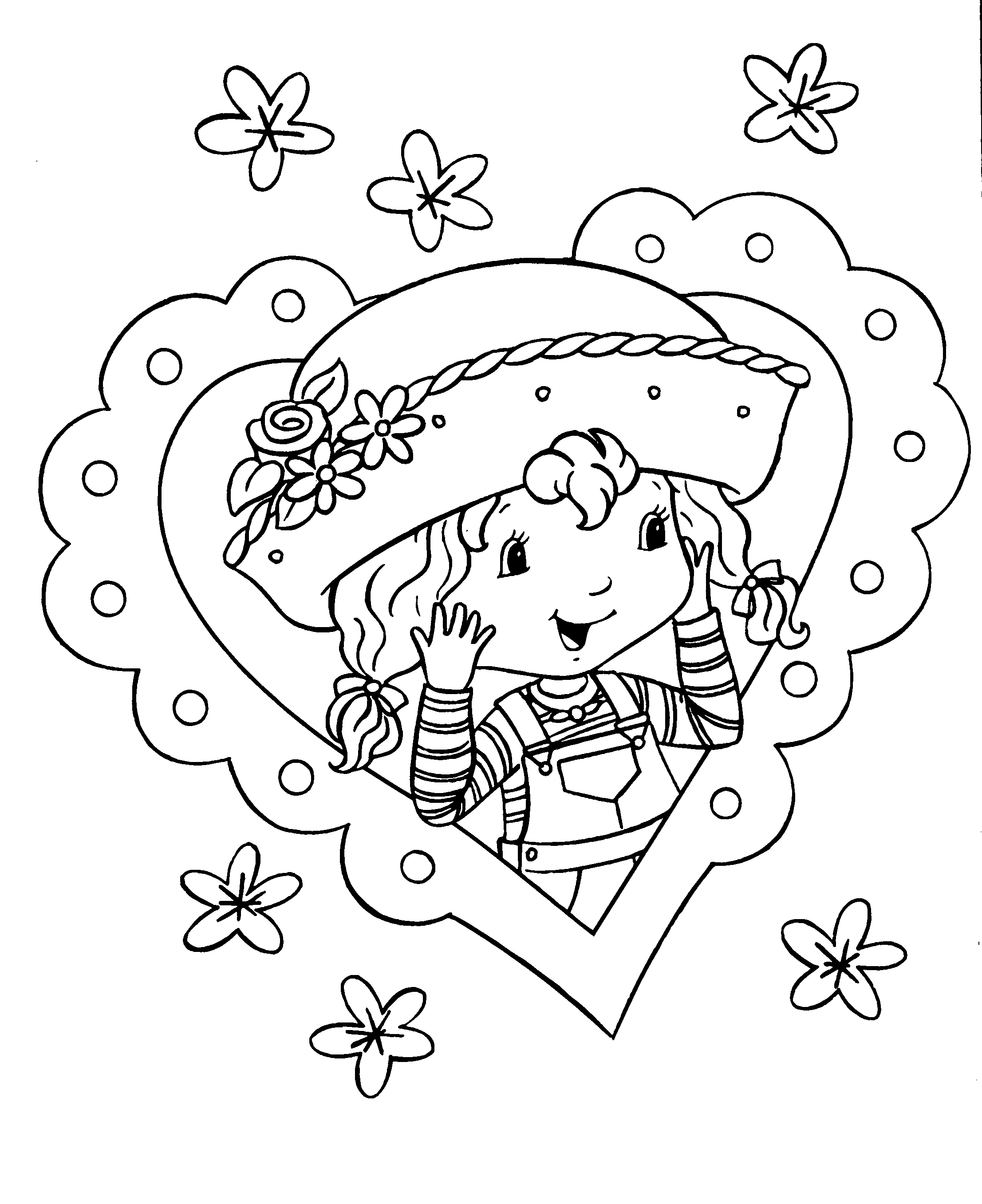 strawberry shortcake characters coloring pages original strawberry shortcake coloring page strawberry pages characters shortcake coloring 