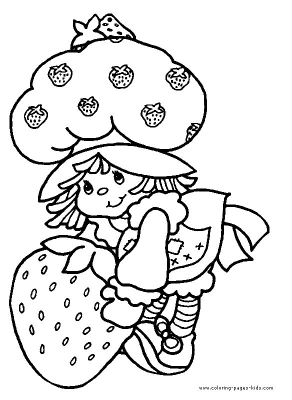 strawberry shortcake characters coloring pages strawberry shortcake color page cartoon characters strawberry characters pages shortcake coloring 