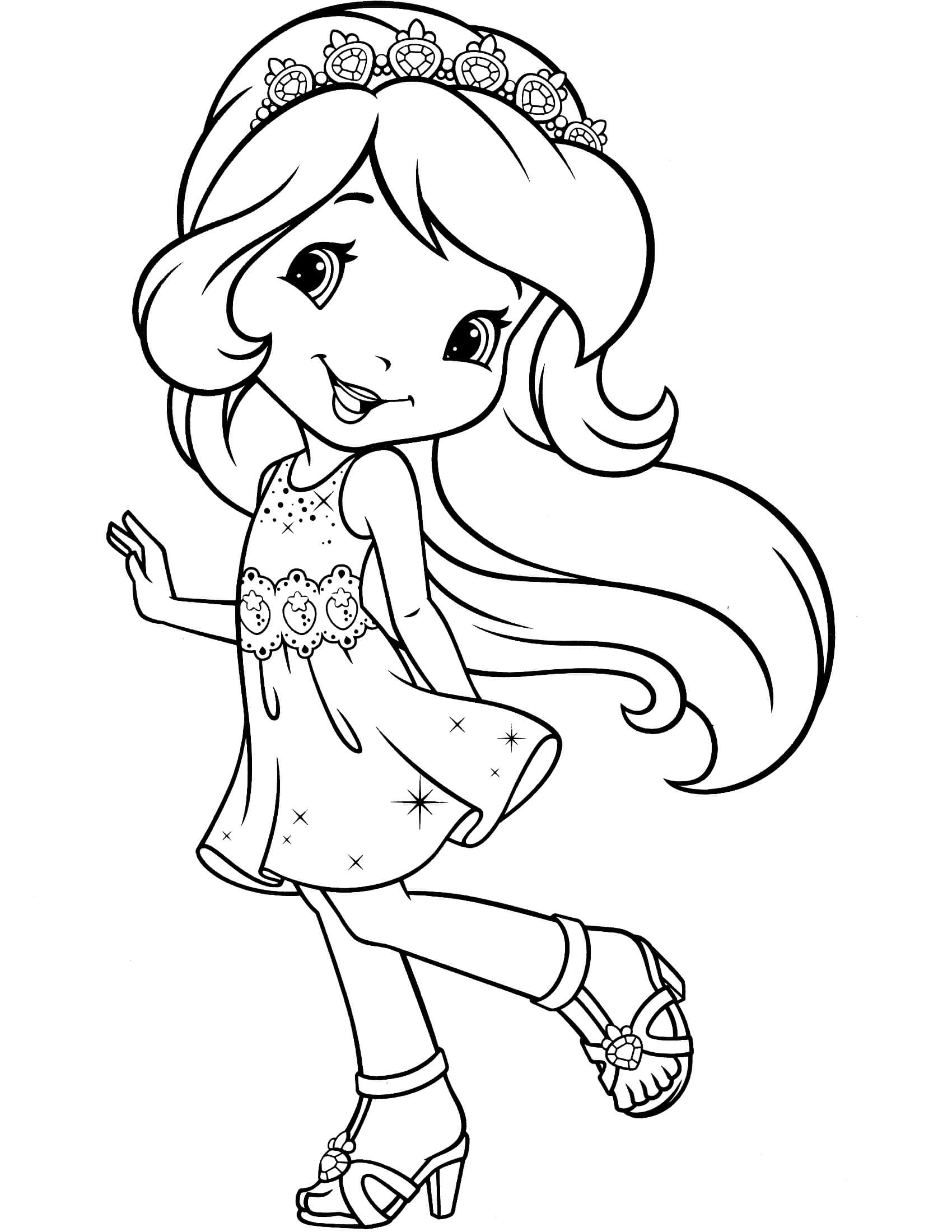 strawberry shortcake colouring pages to print coloring pages for girls strawberry shortcake coloring pages shortcake print colouring pages strawberry to 