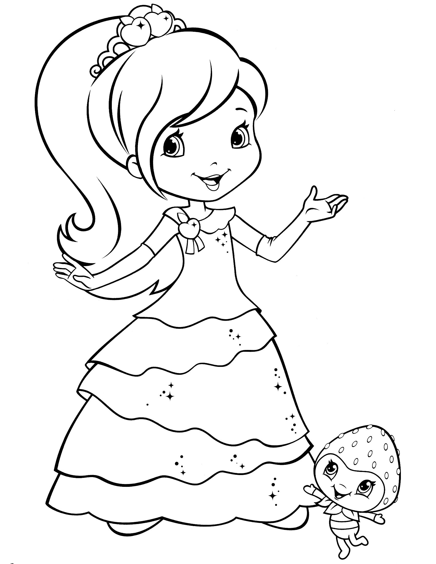 strawberry shortcake colouring pages to print strawberry shortcake coloring page dibujos para colorear shortcake strawberry to colouring pages print 