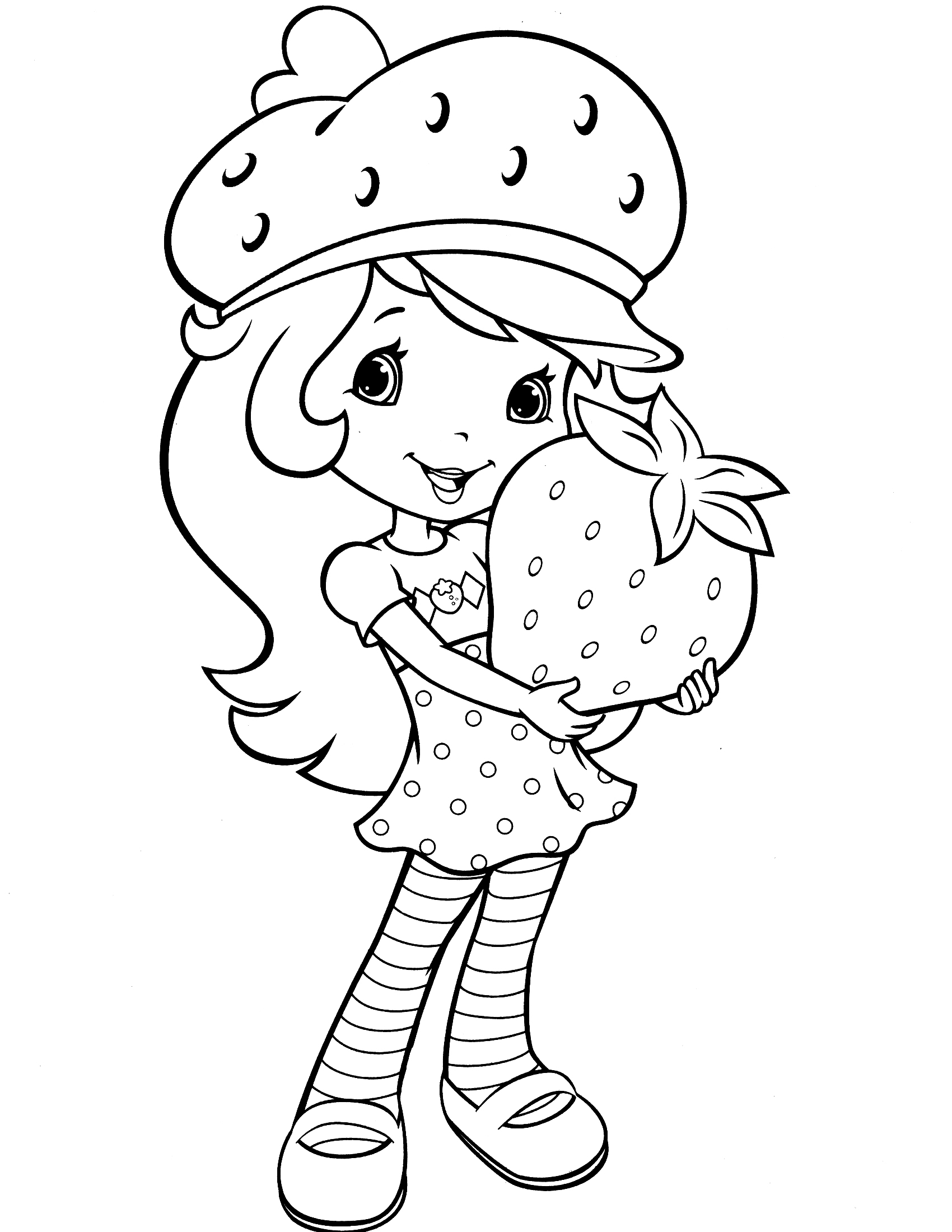 strawberry shortcake colouring pages to print strawberry shortcake coloring pages coloring pages for kids colouring strawberry to print shortcake pages 