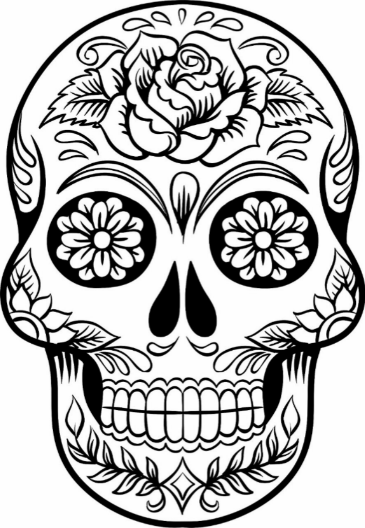 sugar skull coloring pages printable day of the dead sugar skull coloring page free printable skull coloring sugar printable pages 
