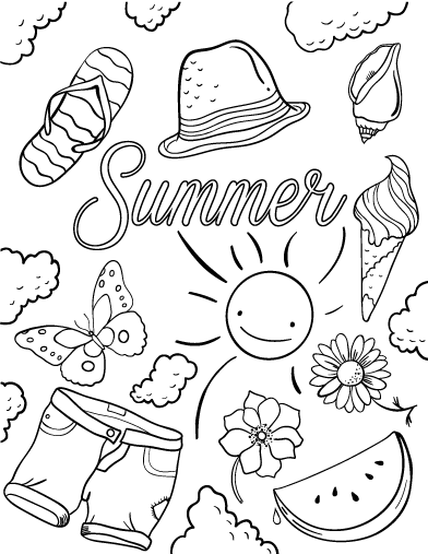 summertime coloring pages pin by muse printables on coloring pages at coloringcafe pages coloring summertime 