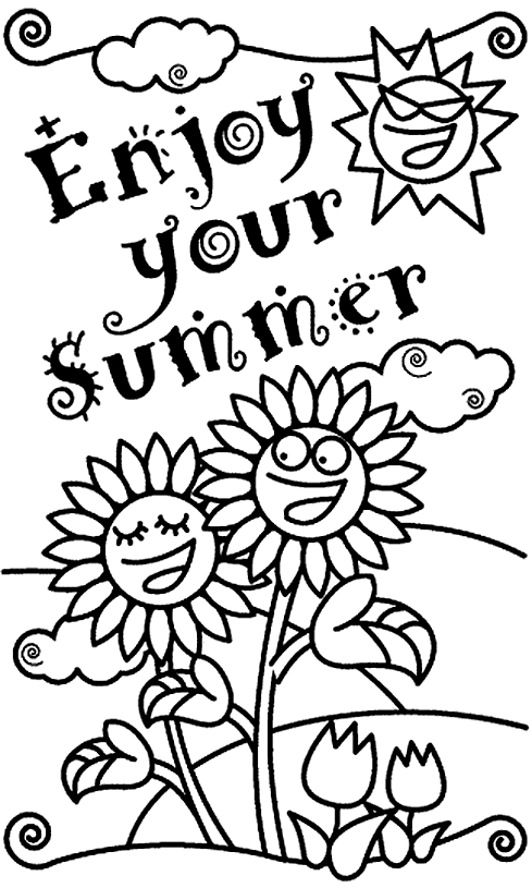summertime coloring pages summer coloring pages for kids coloring pages for kids coloring summertime pages 