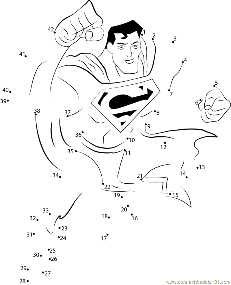 superhero connect the dots brave superman dot to dot printable worksheet connect superhero dots the connect 