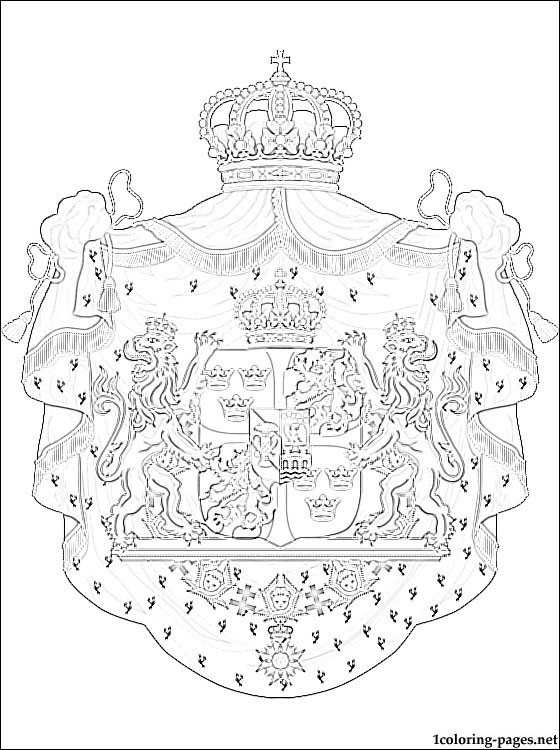 sweden coloring pages sweden coat of arms coloring page coloring pages pages coloring sweden 