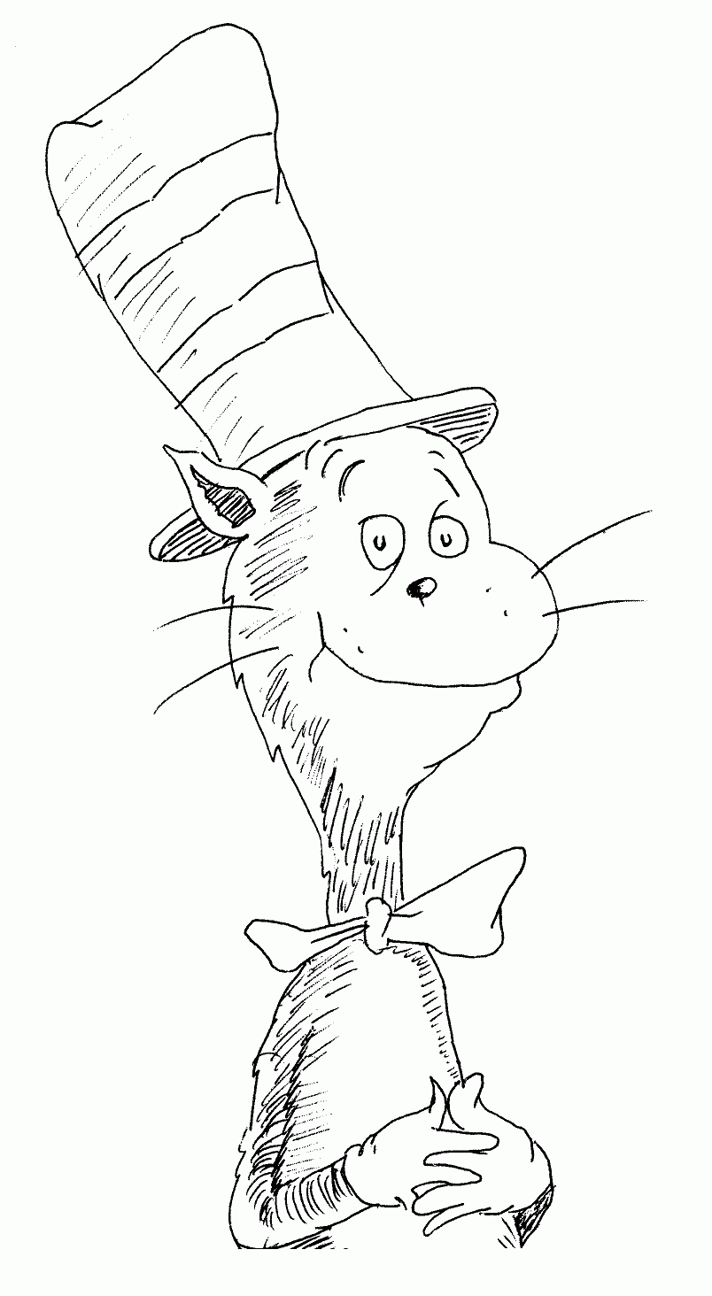 the cat in the hat coloring pages printable top 20 free printable printable cat in the hat coloring pages ʕ ʔ printable hat the in coloring cat pages the 