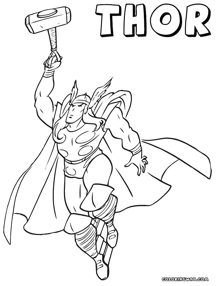 thor colouring pictures printable thor coloring pages for kids cool2bkids colouring thor pictures 