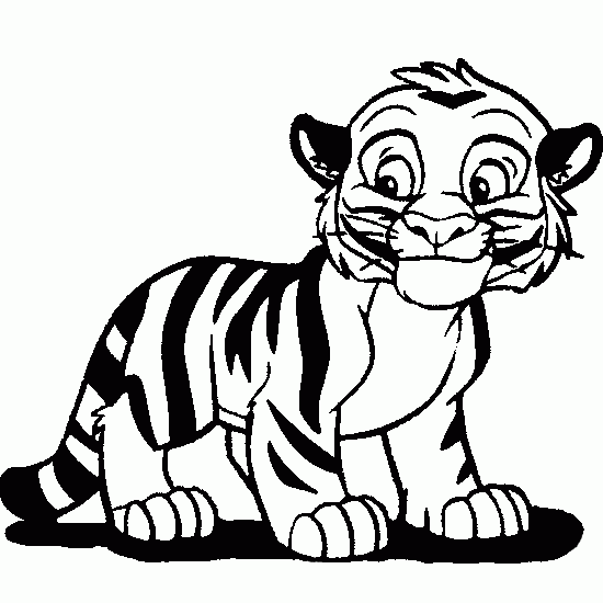 tiger to color easysketchesofanimals i love this little tiger from color to tiger 