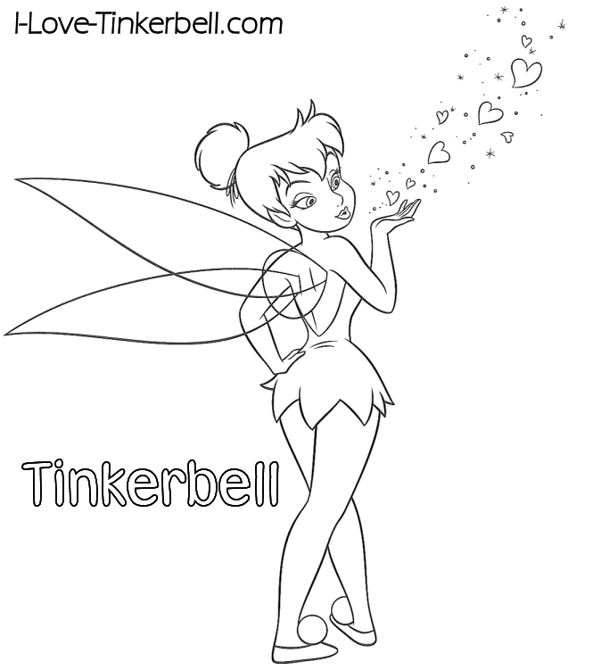 tinkerbell coloring page free coloring pages tinkerbell coloring pages printable coloring tinkerbell page 