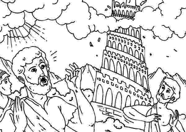 tower of babel coloring page tower of babel coloring pages for kids sketch coloring page page coloring of tower babel 