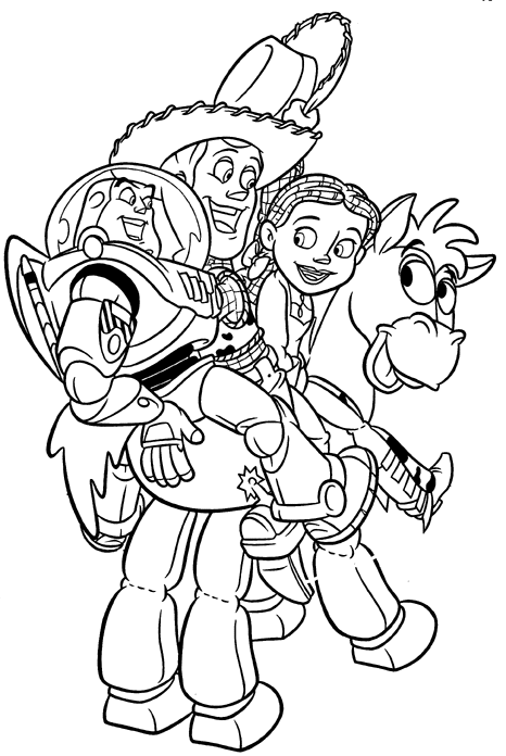 toy story coloring book fun learn free worksheets for kid ภาพระบายส toy story coloring book toy 