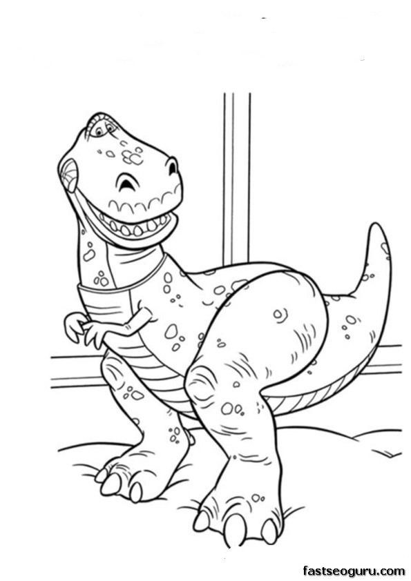 toy story rex coloring pages free printable toy story coloring pages for kids cool2bkids pages toy rex coloring story 