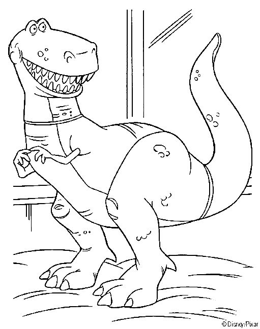 toy story rex coloring pages toy story coloring pages free coloring pages toy rex story coloring pages 