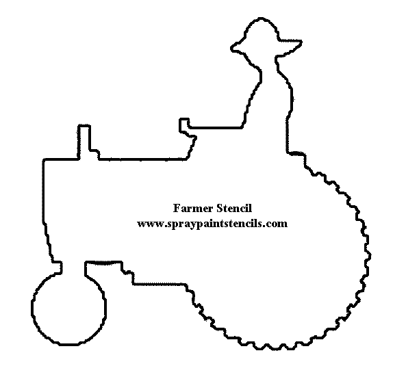 tractor stencil free old time tractor shadow pattern silhouette pinterest free stencil tractor 