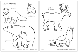 tundra coloring pages free templates for making paper animals from the polar pages coloring tundra 