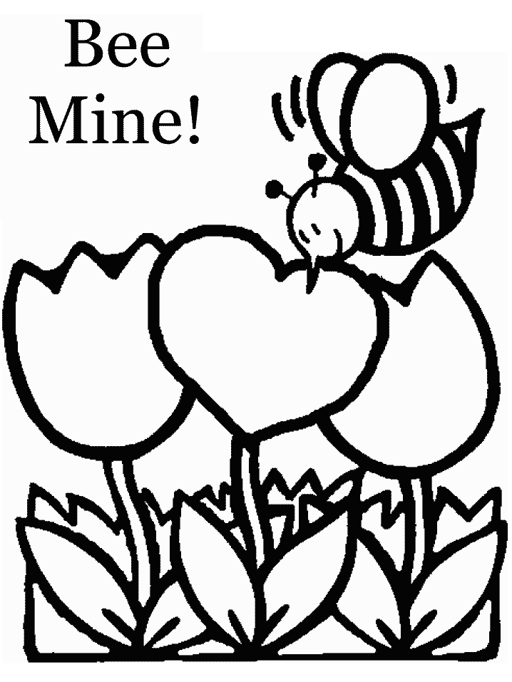 valentines color pages transmissionpress valentine39s day bee coloring pages pages valentines color 