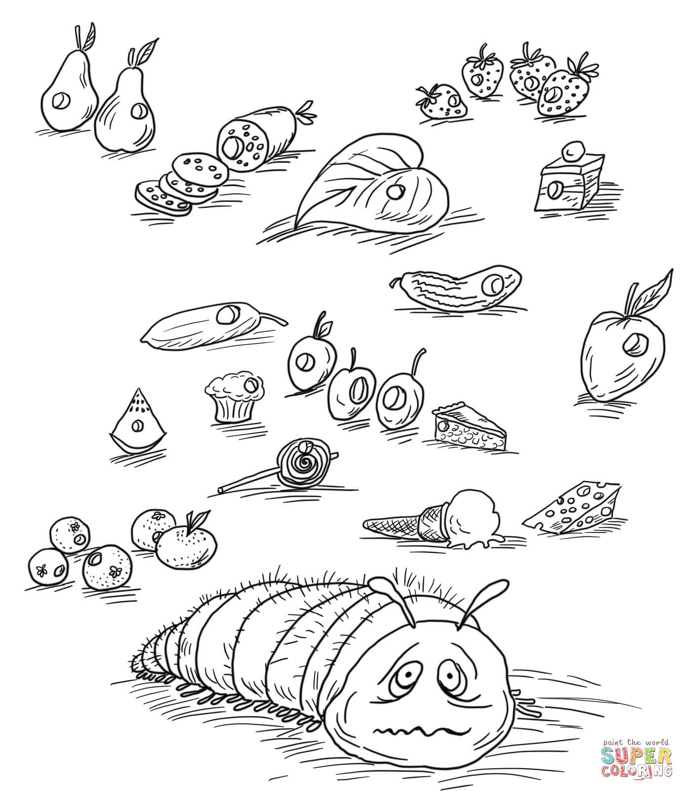 very hungry caterpillar colouring sheets hungry caterpillar coloring coloring pages very sheets caterpillar hungry colouring 
