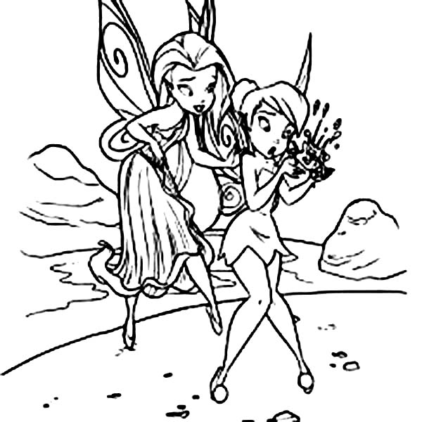 vidia coloring pages vidia is mad to tinkerbell in pixie coloring page netart vidia pages coloring 