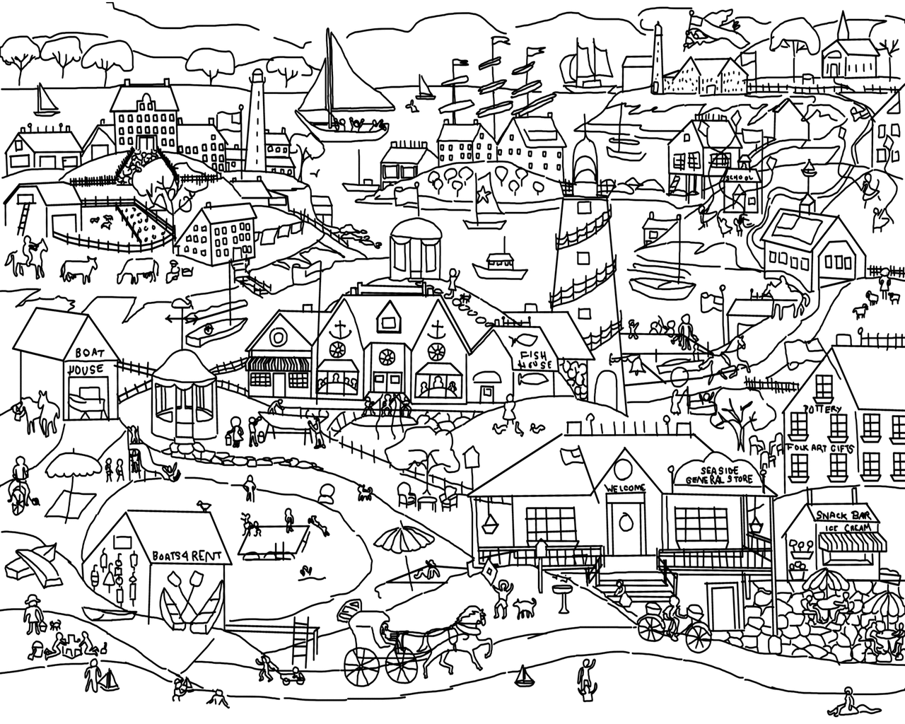 village colouring pages winter village coloring page free printable coloring pages village pages colouring 